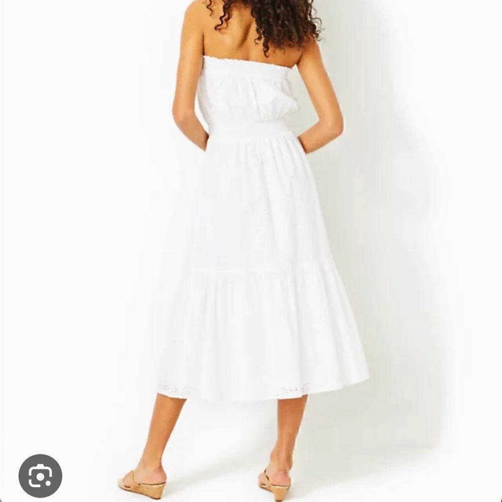 Lilly Pulitzer Nikole Strapless Eyelet Dress - Picture 4 of 6